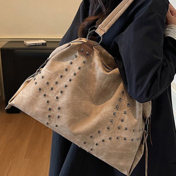Women's Fashionable Simple Large Capacity Autumn Retro Easy Women's Shoulder Bag