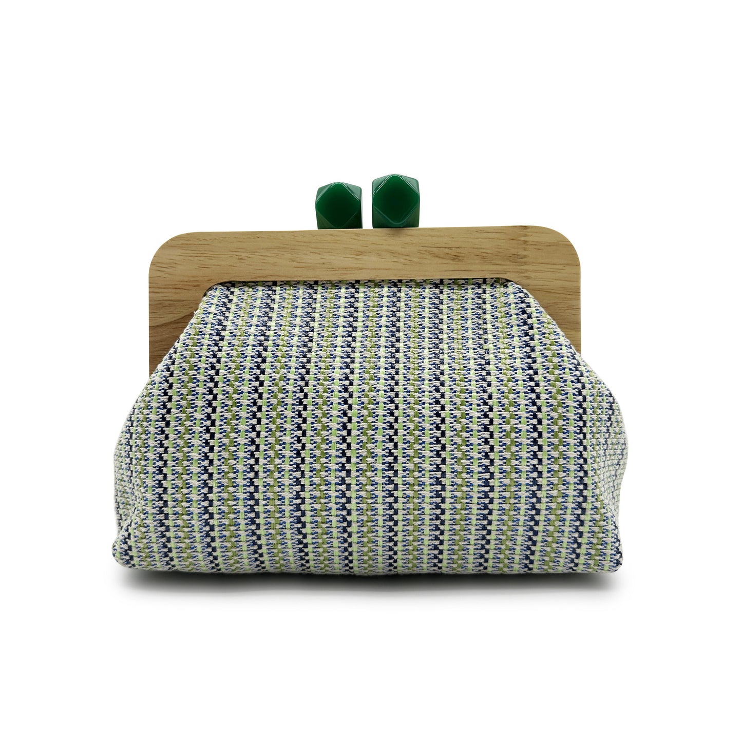 Women's Source Summer Straw Colorful Striped Clip Women's Clutch
