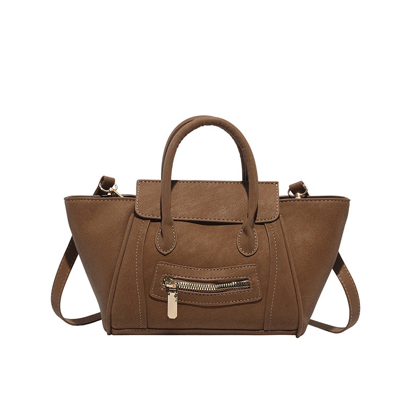 Women's Niche Smiley Face Underarm Large Capacity Tote Bags