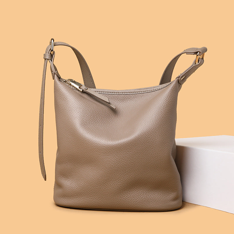 Women's Genuine Leather Large Capacity High-grade Fashion Simple Women's Shoulder Bag