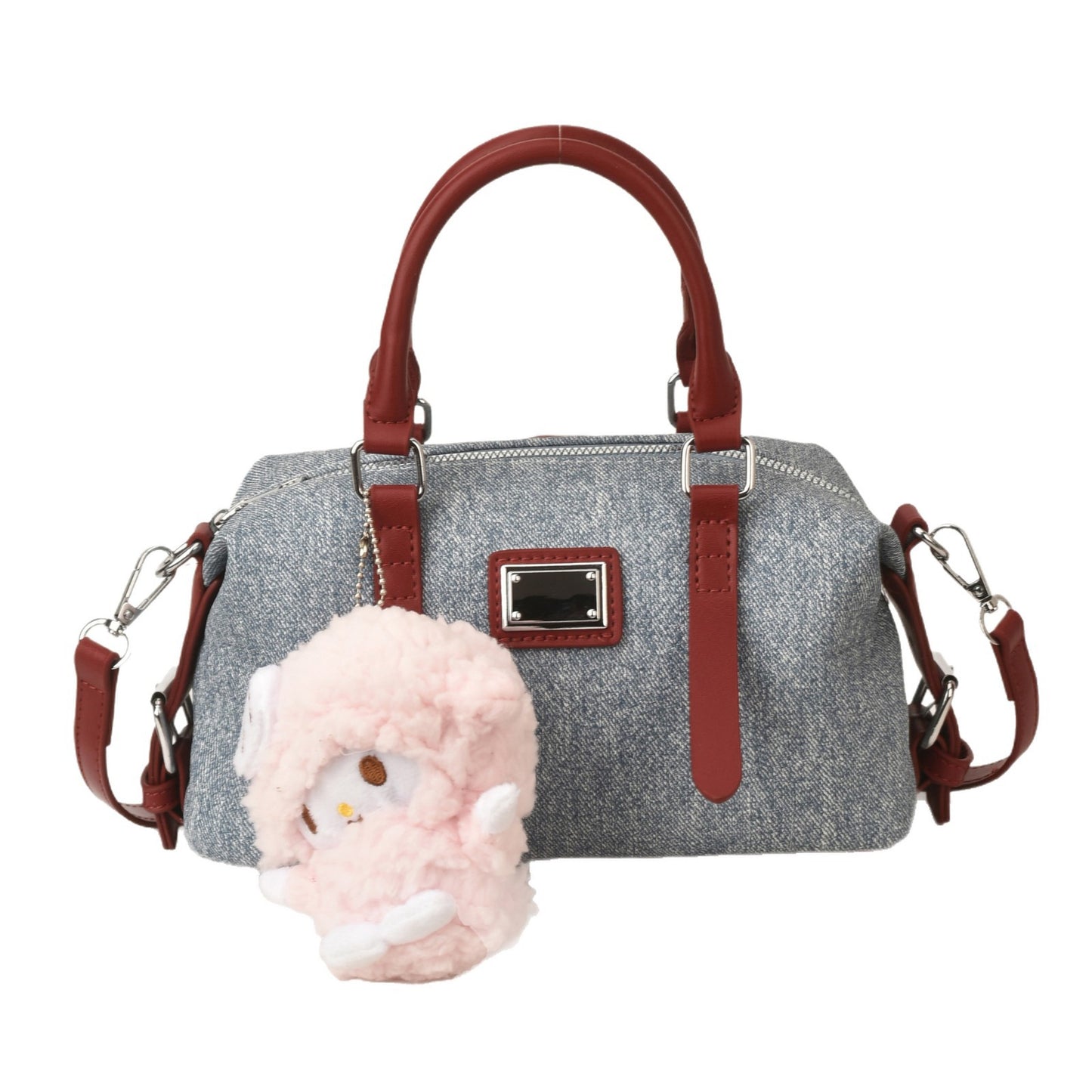 Cute Hand Holding Pillow Denim Fresh Bags