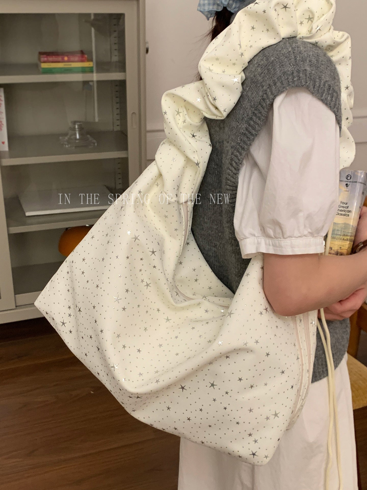 Women's Korean Style Large Capacity Underarm Fashion Tote Bag