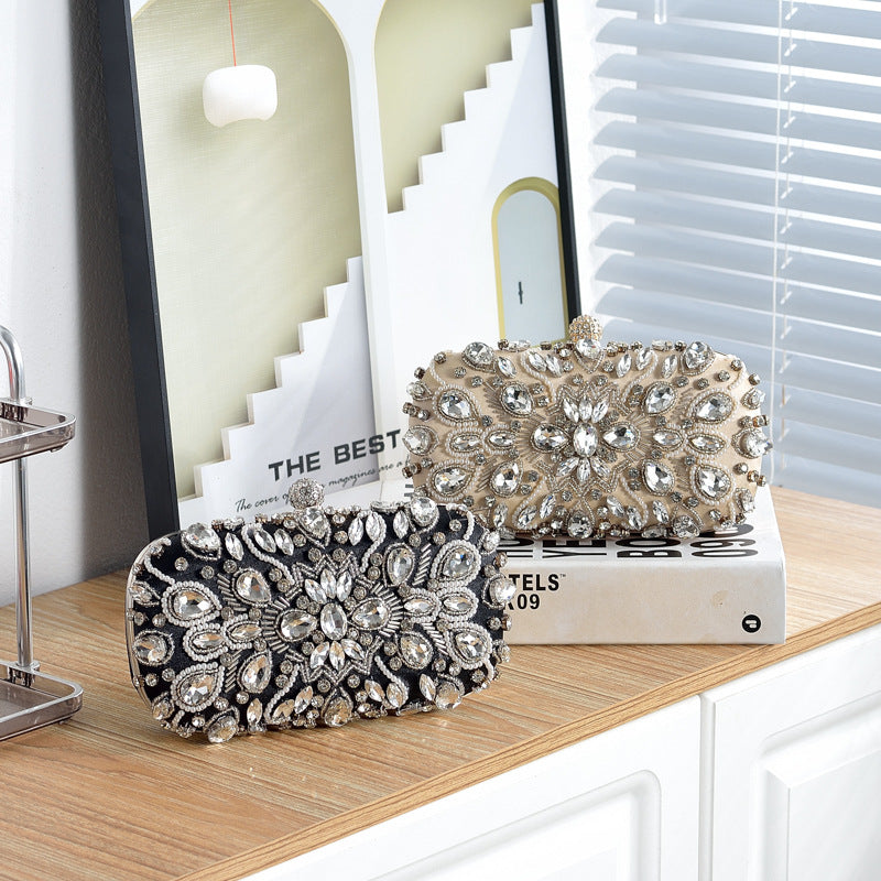 Fashion Simple Handmade Beaded Pearl Embroidery Evening Bags