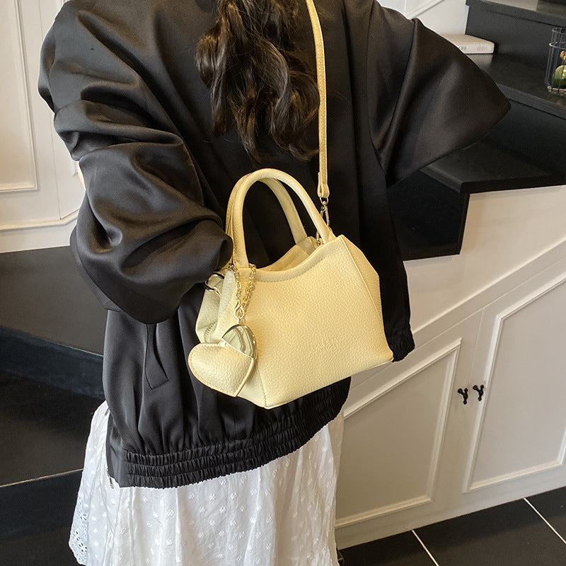Texture Western Style Lychee Pattern Fashion Shoulder Bags