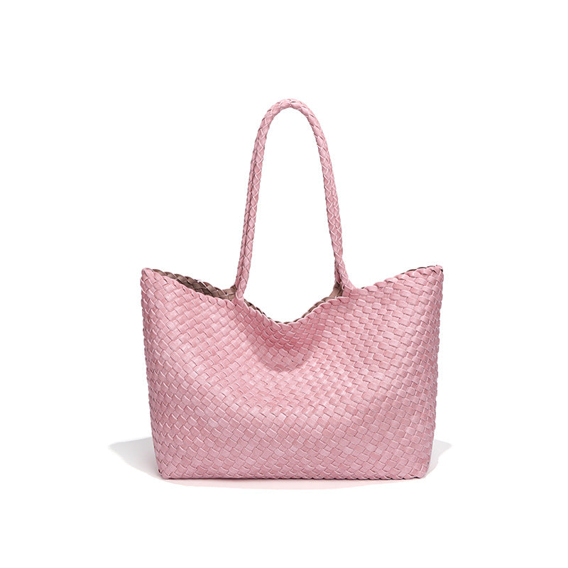 Women's Summer Large Capacity Hand-woven Portable Fashion Women's Shoulder Bag