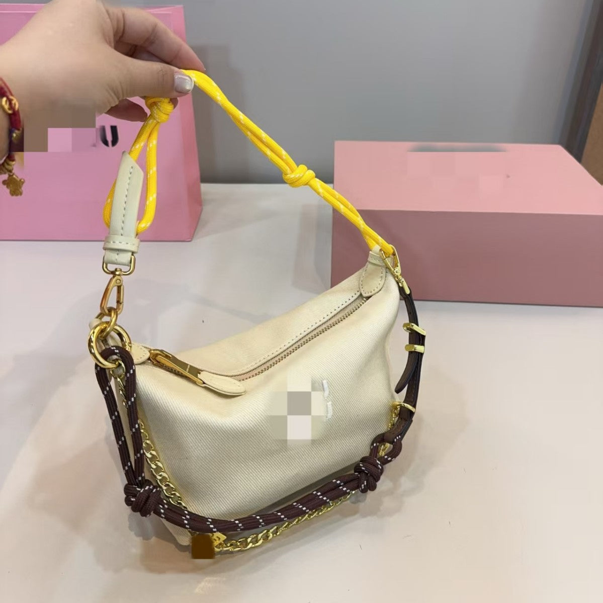 Women's Home Bends Hitches Strap Canvas Lunch Box Surfing Rope Bags