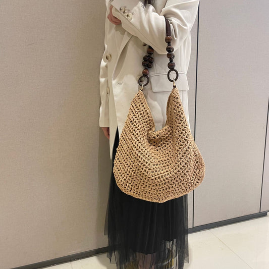 Large Capacity Female Underarm Woven Fashion Women's Shoulder Bag