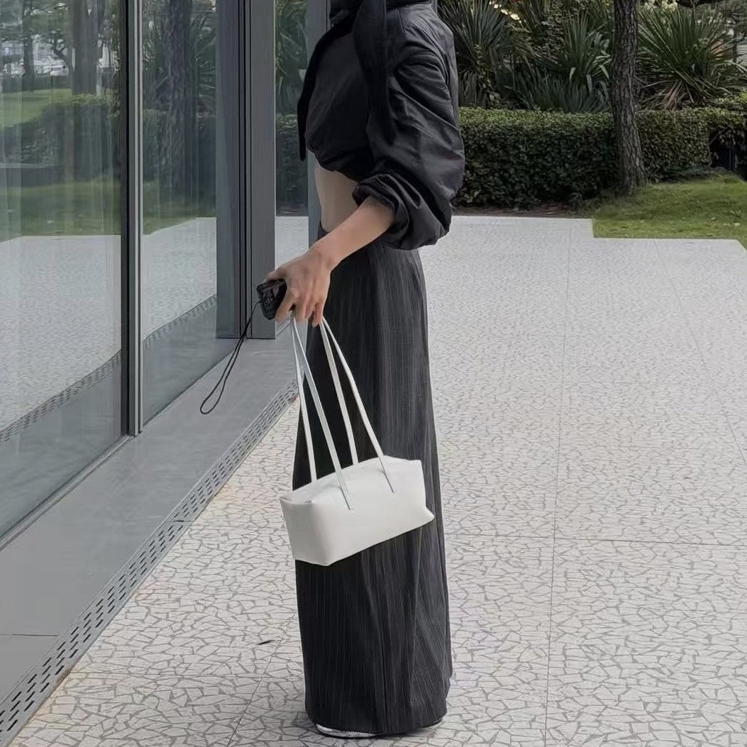 Niche Female Leather Underarm Live Broadcast Bags