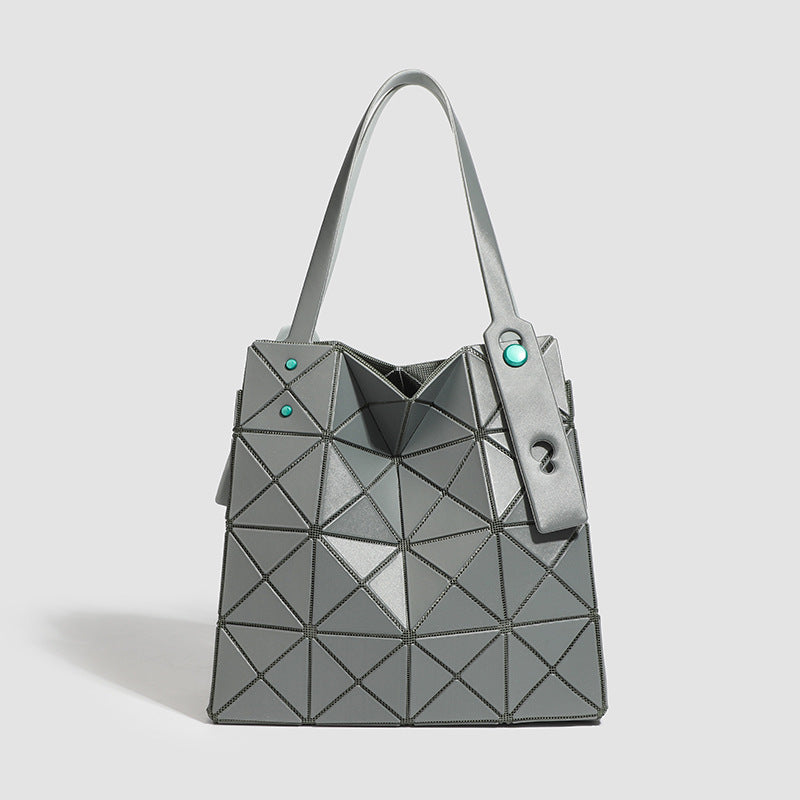 Color Nail Diamond Box Geometric Rhombus Versatile Tote Bag