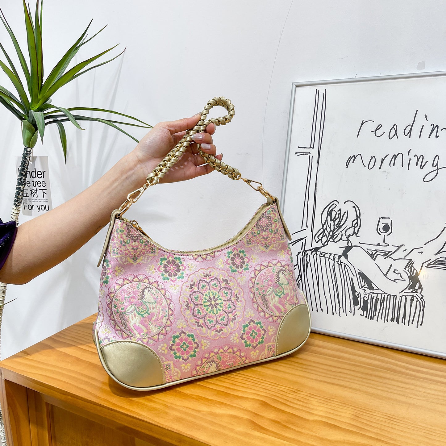 New Women's Chinese Style Fashion Underarm Women's Messenger Bag