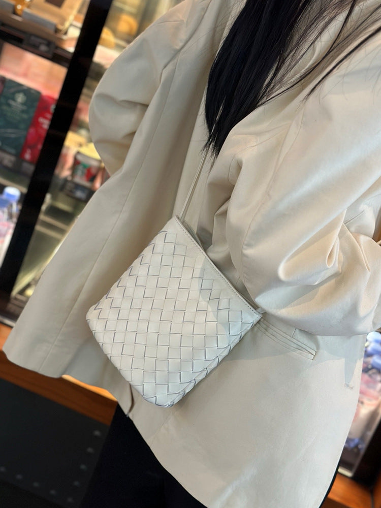 Women's Sheepskin High-grade Summer Woven Genuine Fashion Women's Leather Bag