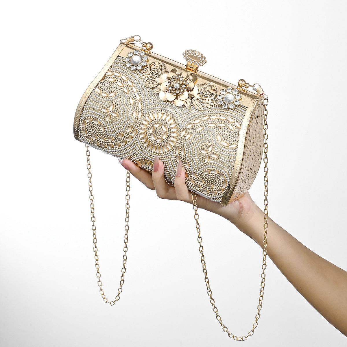 Women's Cheongsam Formal Dress Dinner Princess Diamond Large Handbags