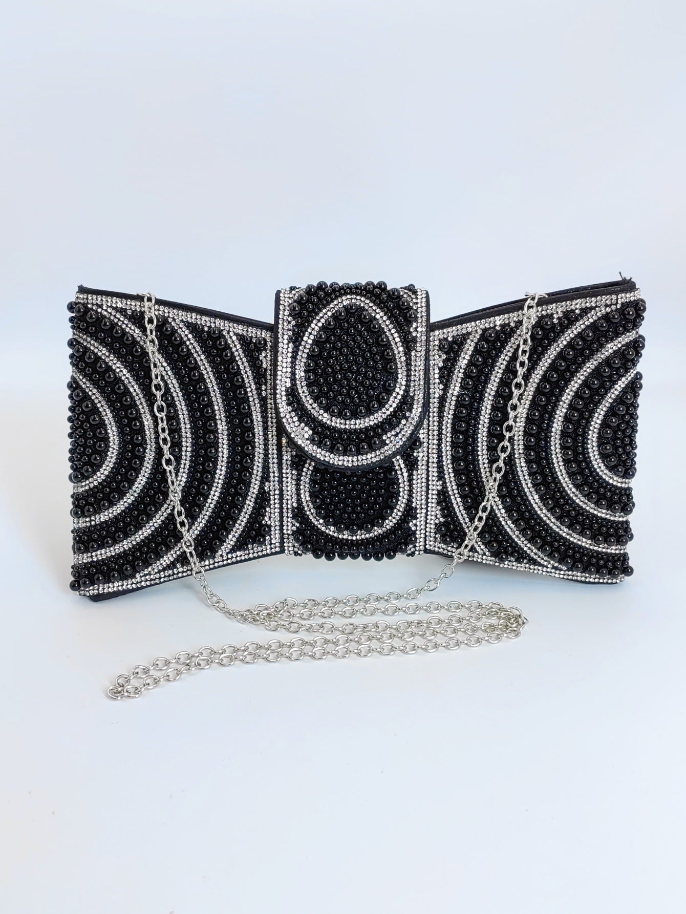 Durable Cool Beaded High-grade Clutch Butterfly Dinner Bag