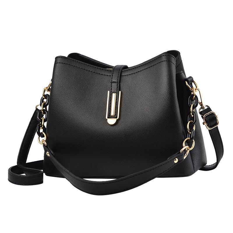 Women's Fashion Large Capacity Textured For Bucket Bags