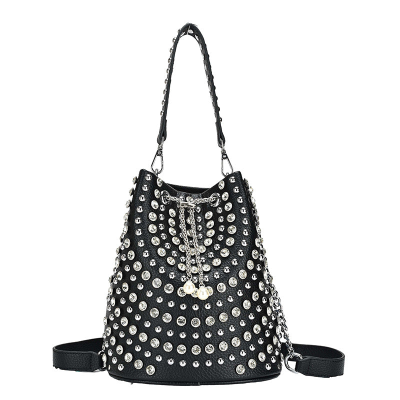 Street Trend Punk Chain Female Autumn Personality Texture Women's Messenger Bag