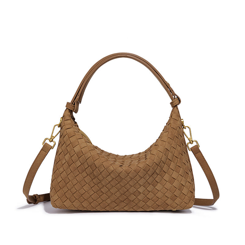 Women's Frosted Woven Niche High-grade Underarm Fashion Women's Handbag