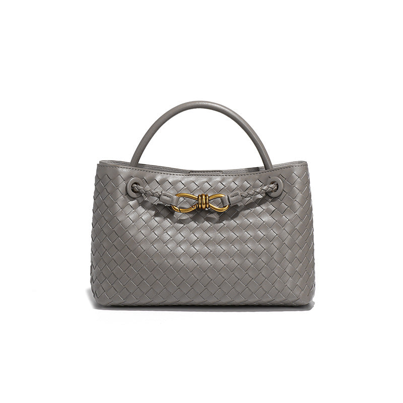 Women's Woven Bowknot Large Capacity Commuter High Bags