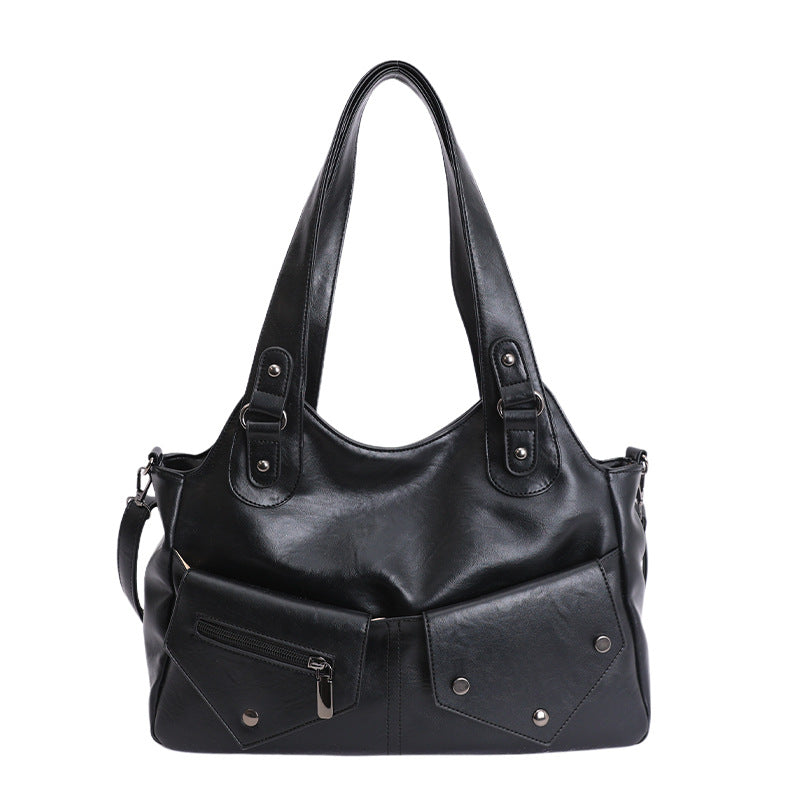 Women's Winter Stitching Commuter Large Capacity Shoulder Bags