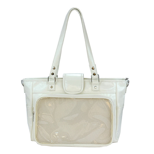 Person Cartoon Large Capacity Totes Collection Bracket Women's Shoulder Bag