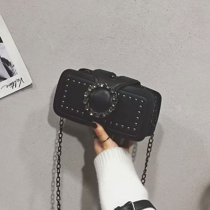 Women's Fashion Pouches Retro Chain Korean Style Small Square Bags
