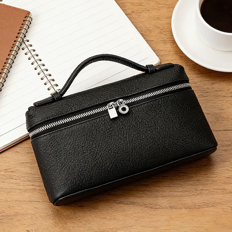 Simple Leather Niche High Sense Box Women's Handbag