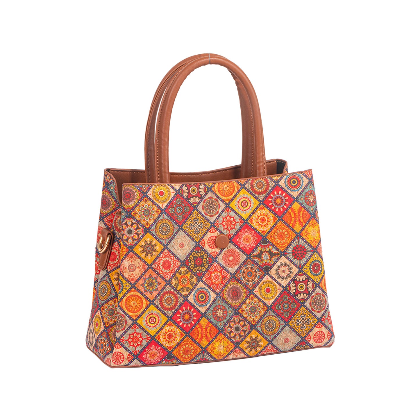 Women's Wooden Outer Retro Tree Leather Fashion Handbags