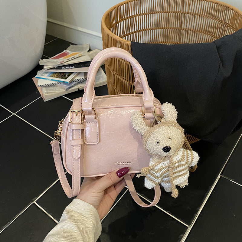 Women's Fashion Portable Bowling Early Spring Korean Style Simple Women's Messenger Bag