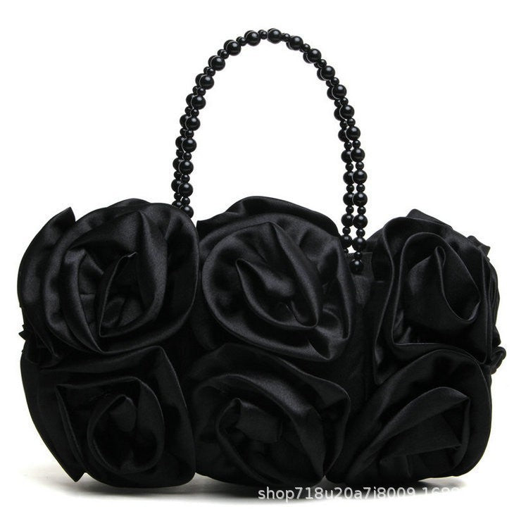Ipomoea Alba Craft Satin Bridal Bridesmaid Dinner Bag
