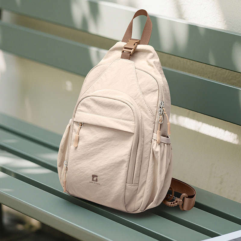 Women's & Men's One Two Shoulders Commuter Large Capacity Men's Chest Bag
