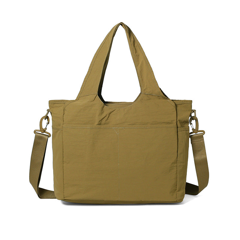 Women's Underarm Large Capacity Totes Nylon Cloth Pleated Bags