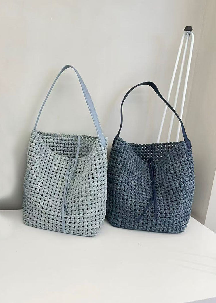 Authentic Leather Hollow Out Hand Holding High-grade Large Capacity Mother Women's Shoulder Bag