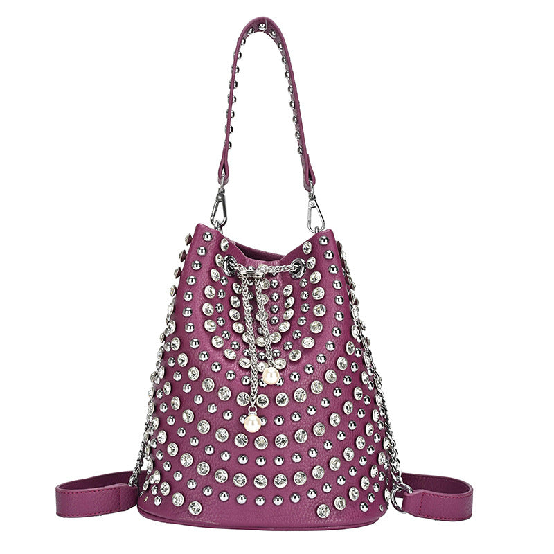 Street Trend Punk Chain Female Autumn Personality Texture Women's Messenger Bag