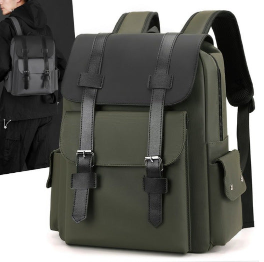 Men's Waterproof Fashion Simple Commute Computer Large Backpacks