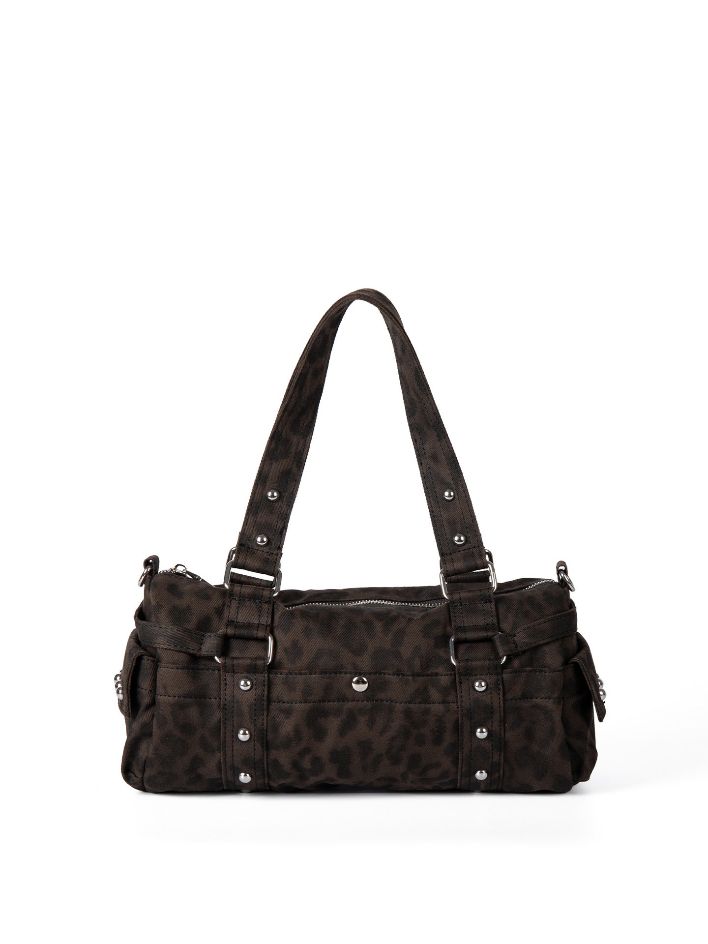 Design Nylon Leopard Print Pillow Large Capacity Women's Shoulder Bag
