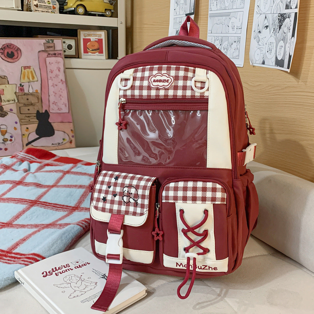 Women's Cute Junior High Large Capacity Lightweight Storage College Student Schoolbag