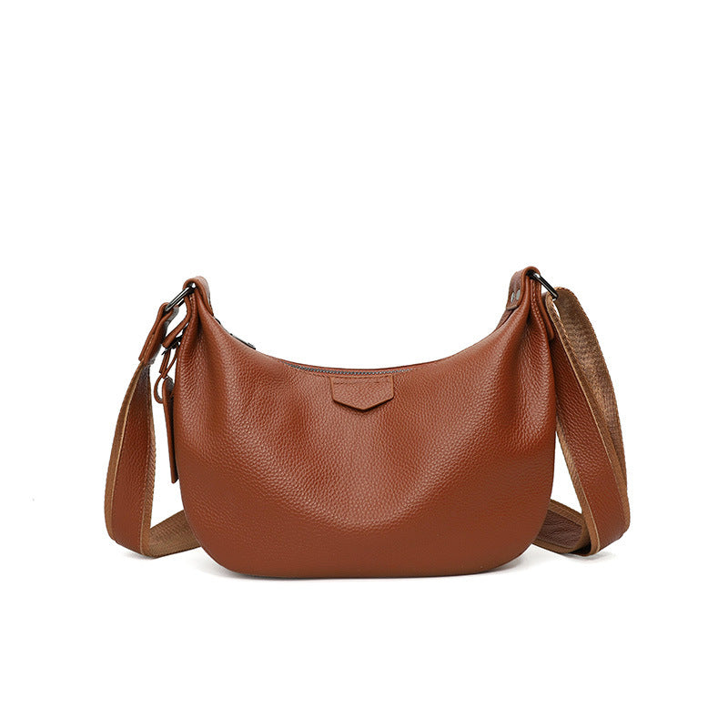 Women's Genuine Commuter Large Capacity Dumpling High-grade Women's Leather Bag