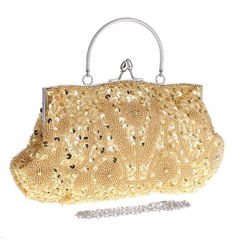 Beaded Cheongsam Dress Garment Vintage Bridal Dinner Bag