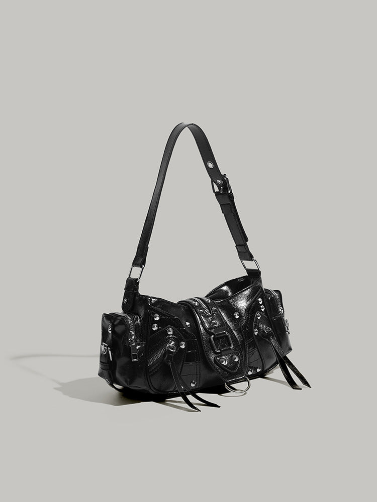 Design Hot Oil Wax Leather Commuter Motorcycle Handbags