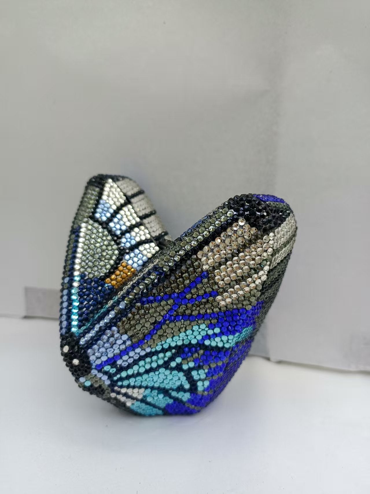 Butterfly Bottoming Drill Clutch Party Banquet Dinner Bag