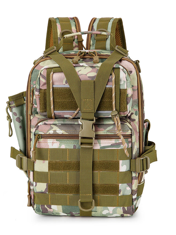 Slouchy Camouflage Alforja Combat Graphy Multifunctional Mountain Climbing, Hiking Bag