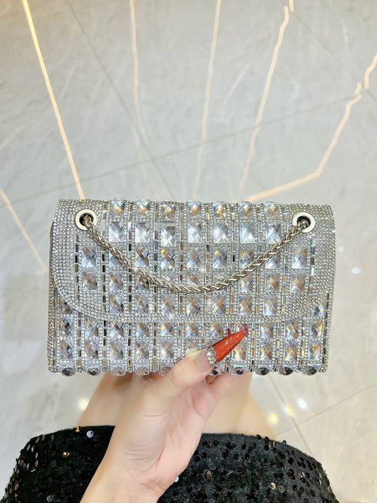Women's Fashion Diamond Hand Exquisite Underarm Dinner Bag