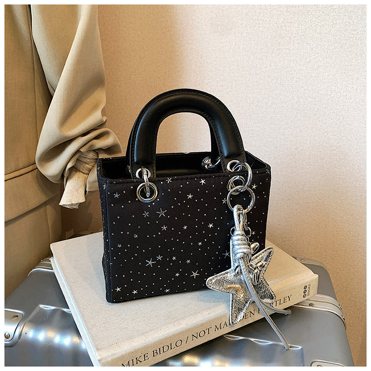Starry Sky Summer Mild Luxury Retro Small Square Bag
