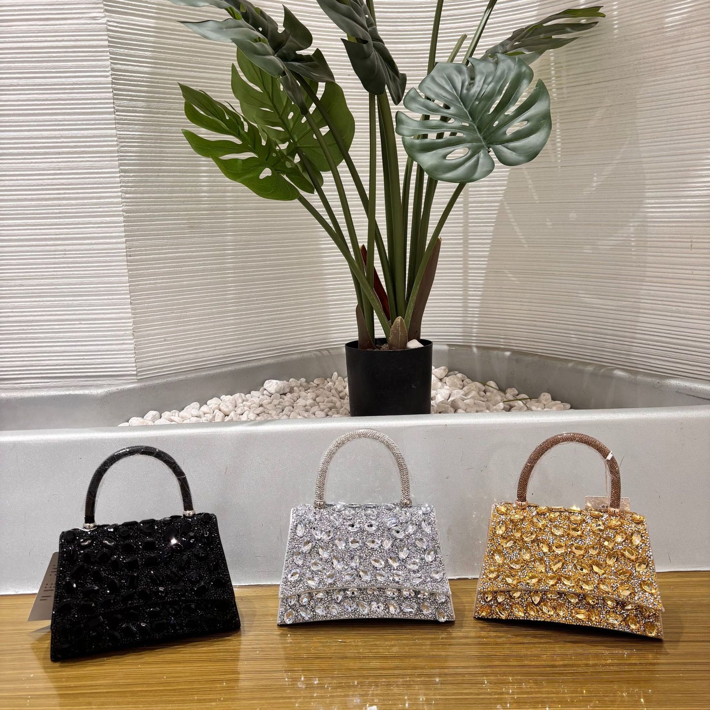 Women's Banquet Portable High-grade Full Diamond Shiny Bags