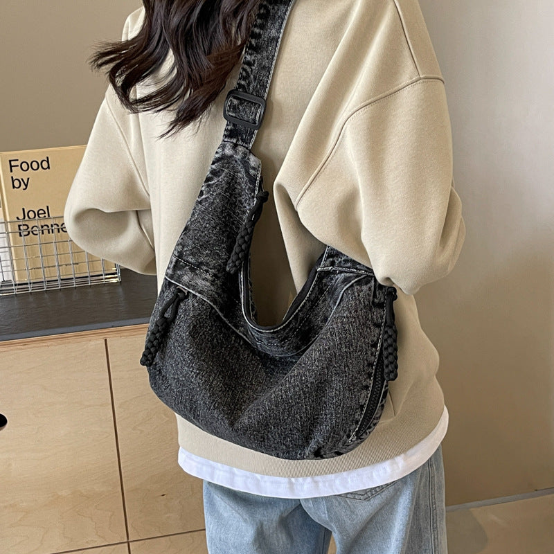 Women's Summer Large Capacity Dumpling Korean Camp Shoulder Bags