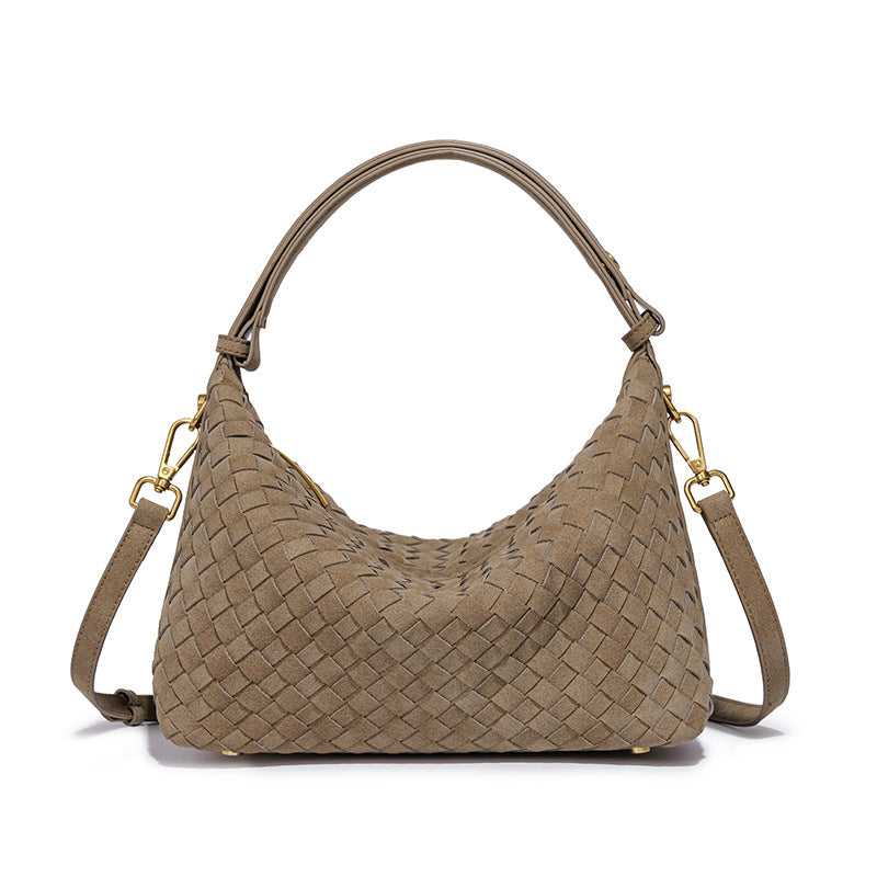 Women's Frosted Woven Niche High-grade Underarm Fashion Women's Handbag