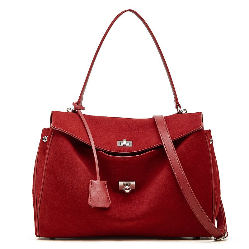 Matte Leather High-grade Kelly Twist Underarm Women's Shoulder Bag
