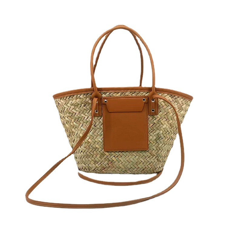 Grass Portable Seaside Holiday Double Fight Women's Messenger Bag