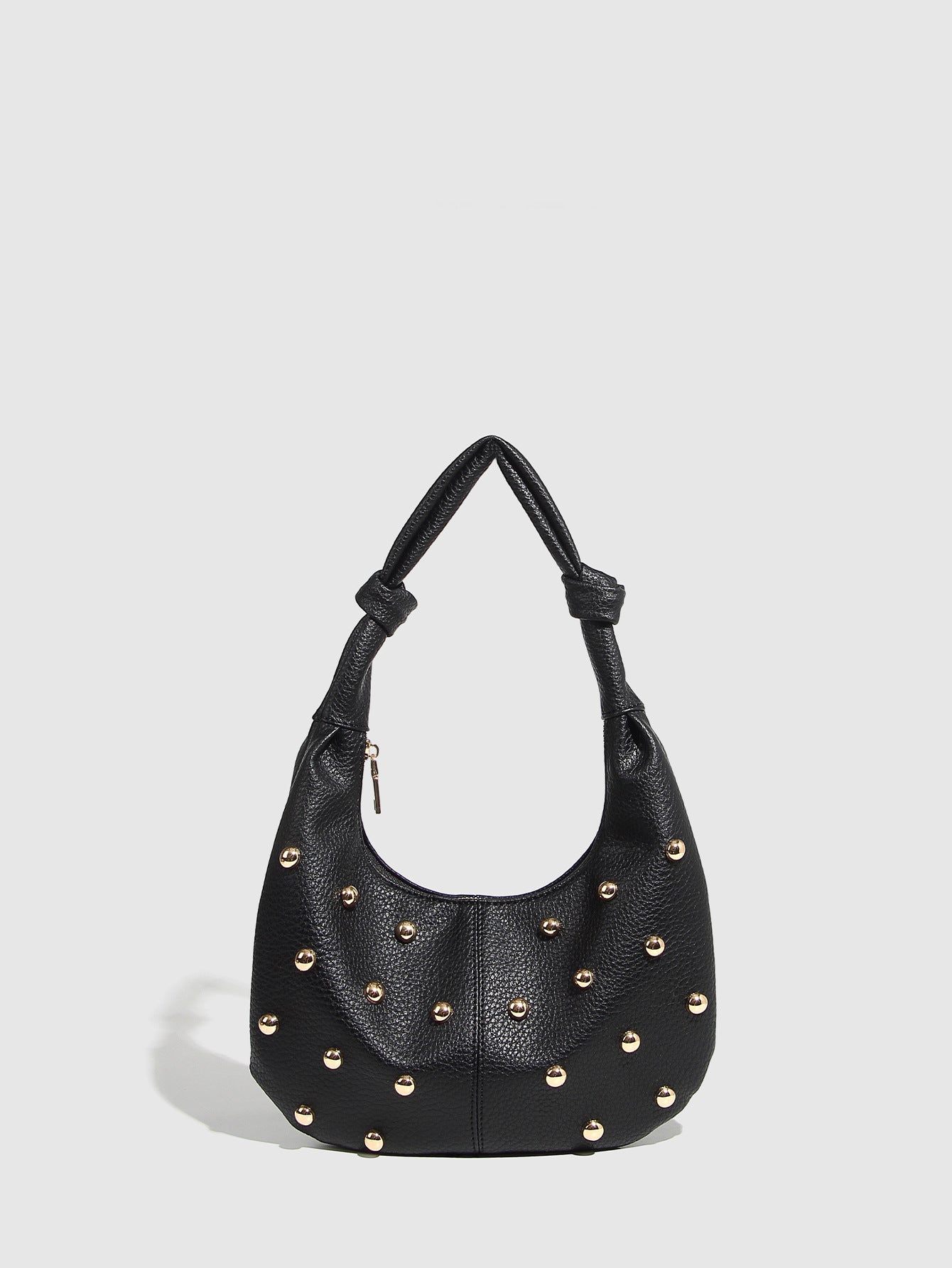 Women's Simple Metal Sense Large Capacity Personality Rivets Women's Shoulder Bag