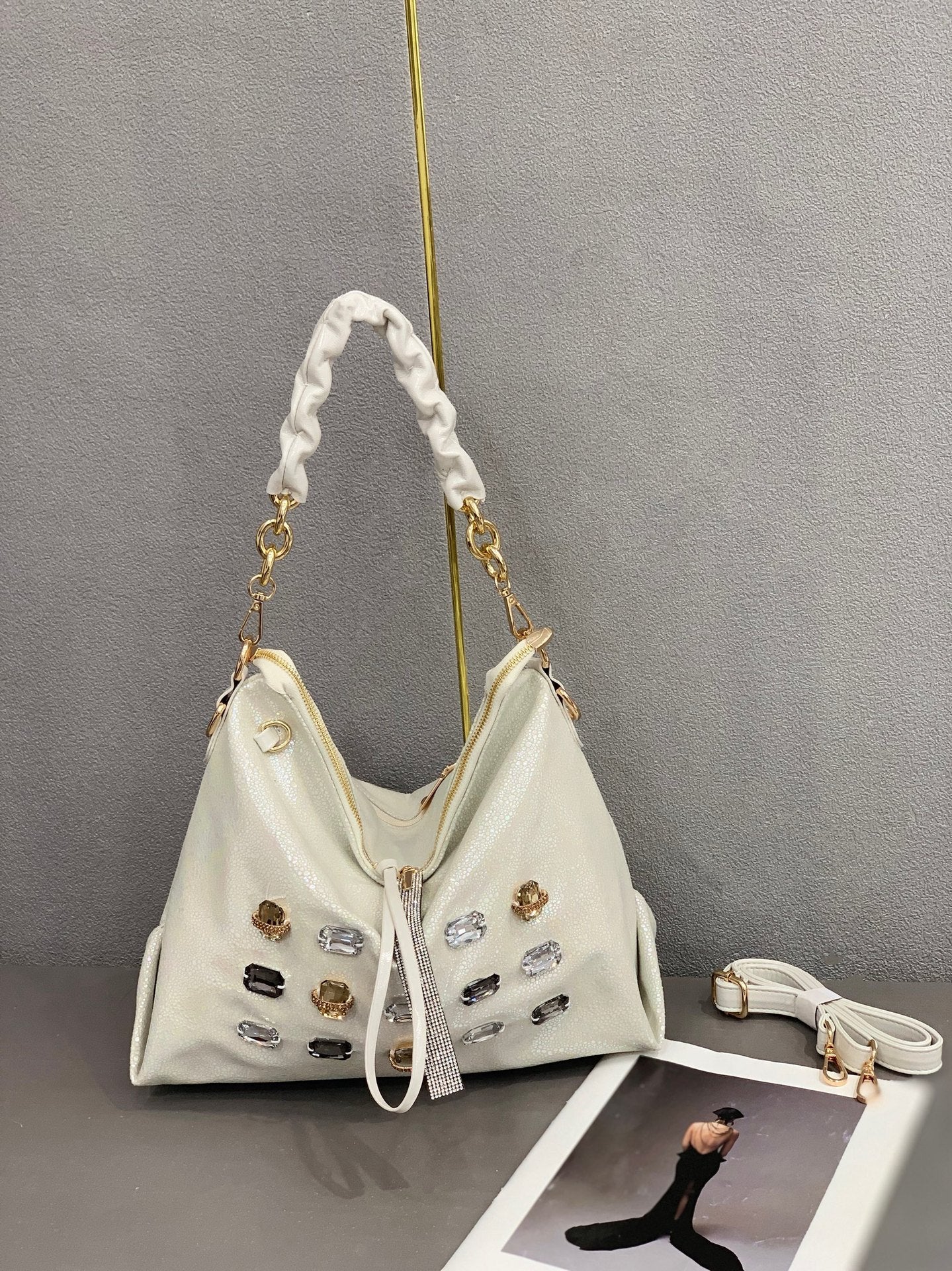 Women's Fashion Rhinestone Sequins Large Capacity Fashionable Bags