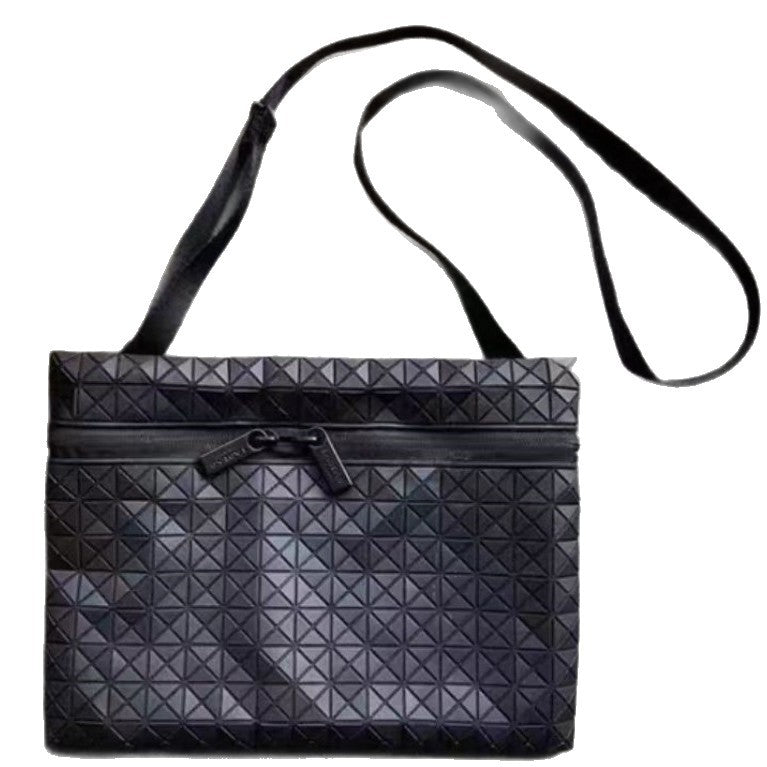 Women's Geometric Diamond Fashion Silicone Portable Plaid Women's Messenger Bag
